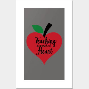 Teacher Heart Work Posters and Art